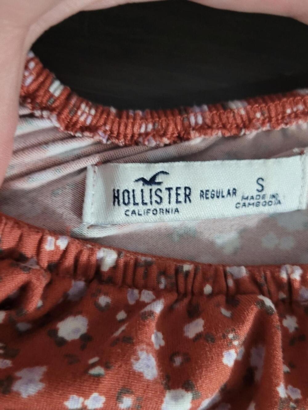 BUNDLE SALE! Hollister Blush Red Floral Baby Doll Dress Sz S - Picture 6 of 6